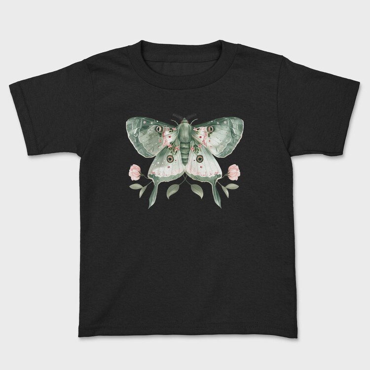Boho Moon Moth, Tricou Copii