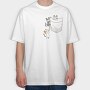 Cats Pocket, Tricou Oversize Barbati (Unisex)