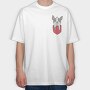 French Bulldog Pocket, Tricou Oversize Barbati (Unisex)