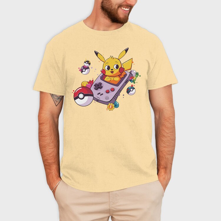 Pikachu Gameboy Adventure, Tricou Barbati (Unisex)