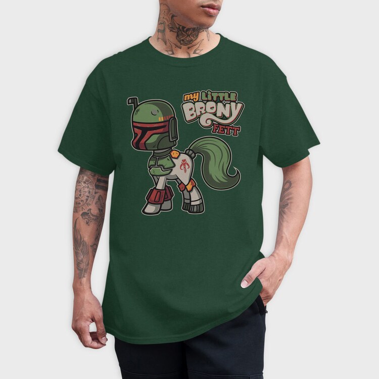 Boba Pony Fett, Tricou Barbati (Unisex)