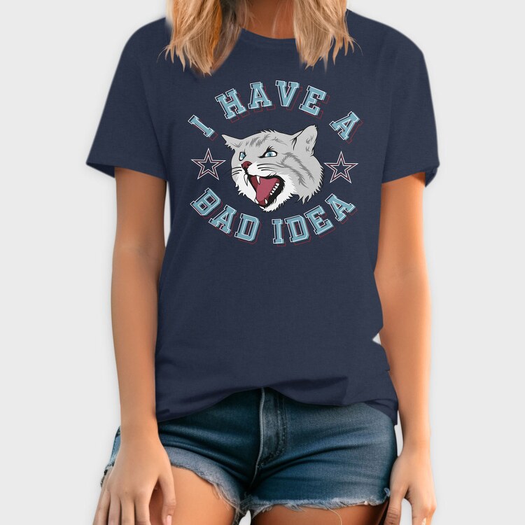 Bad Idea Cat, Tricou Barbati (Unisex)