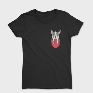 French Bulldog Pocket, Tricou Femei