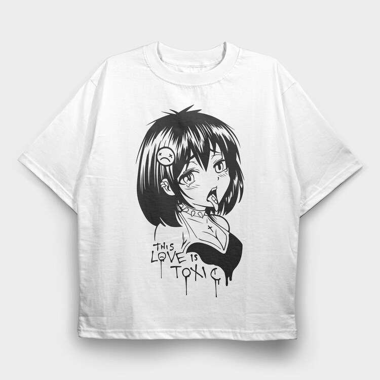 Hentai 15, Tricou Oversize Barbati (Unisex)