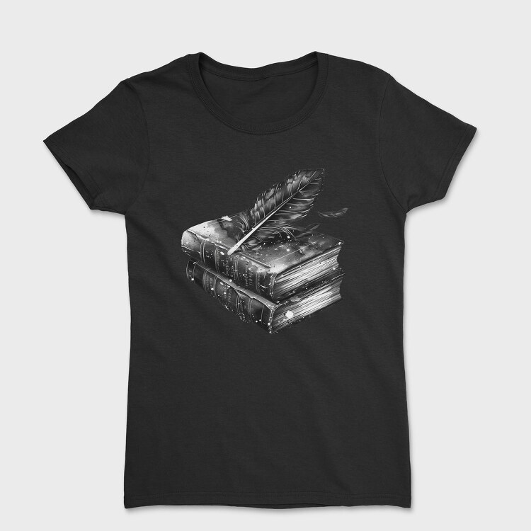 Books Feather Gothic, Tricou Femei