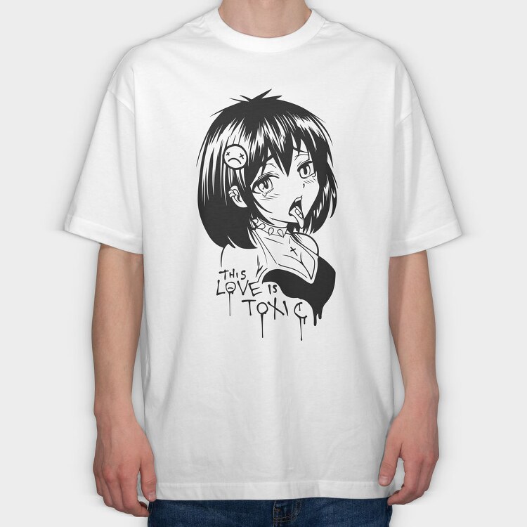 Hentai 15, Tricou Oversize Barbati (Unisex)
