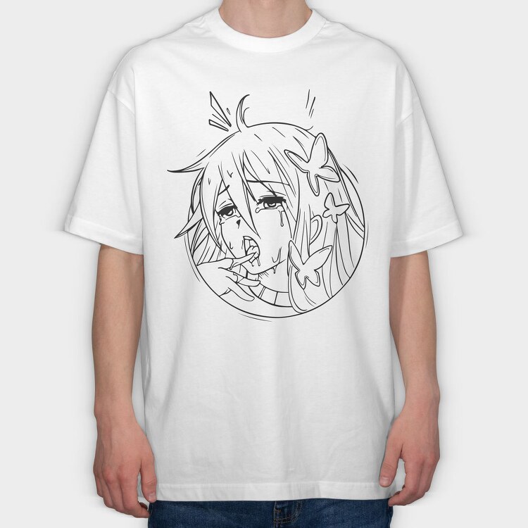 Hentai 14, Tricou Oversize Barbati (Unisex)