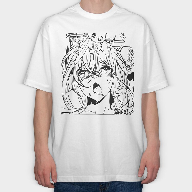 Hentai 16, Tricou Oversize Barbati (Unisex)