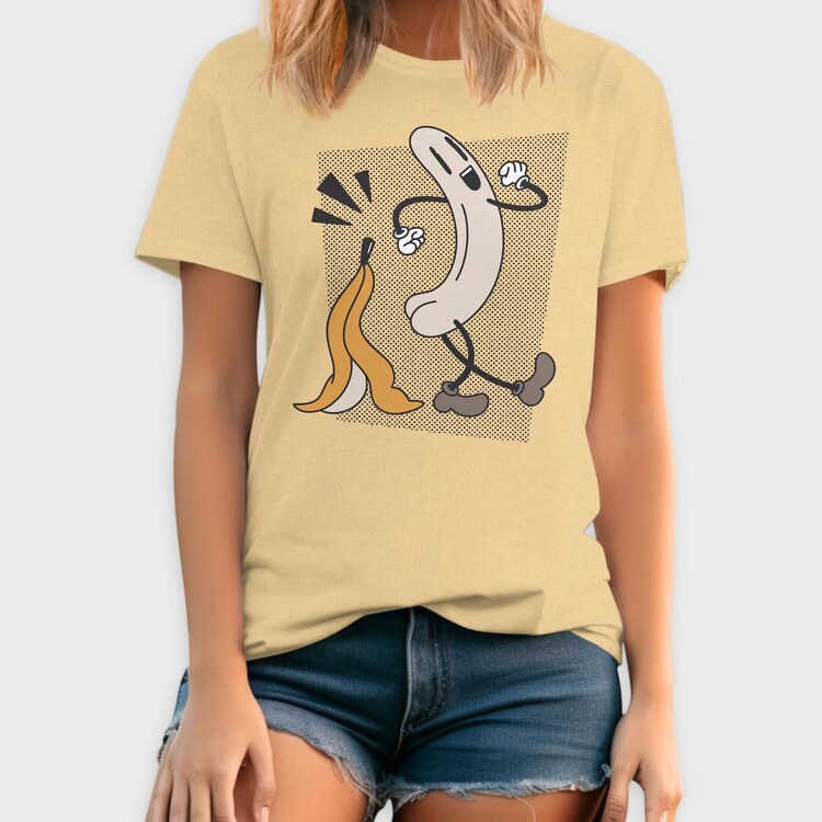 Naked Banana Retro, Tricou Barbati (Unisex)