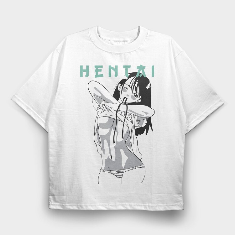 Hentai 6, Tricou Oversize Barbati (Unisex)