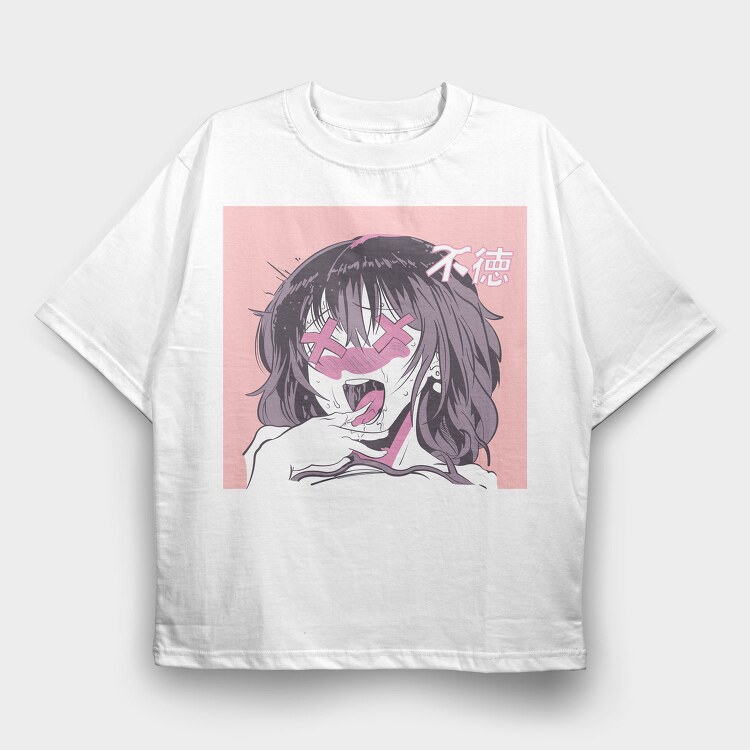 Hentai 8, Tricou Oversize Barbati (Unisex)