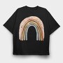 Boho Rainbow Mood, Tricou Oversize Barbati (Unisex)
