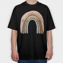 Boho Rainbow Mood, Tricou Oversize Barbati (Unisex)
