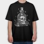 Bottle Skull Stars, Tricou Oversize Barbati (Unisex)