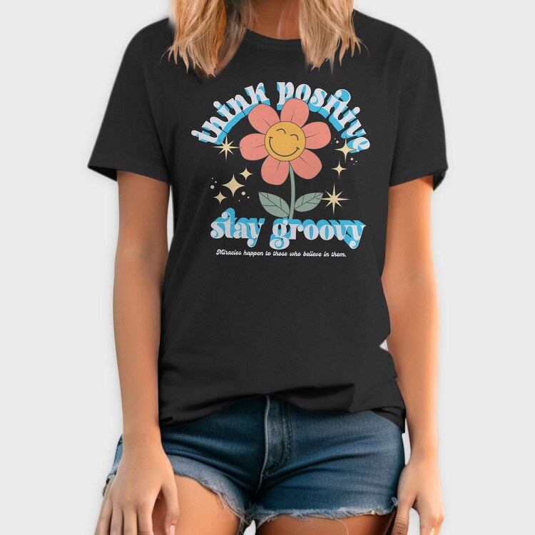 Groovy Flower Vibes, Tricou Barbati (Unisex)