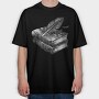 Books Feather Gothic, Tricou Oversize Barbati (Unisex)