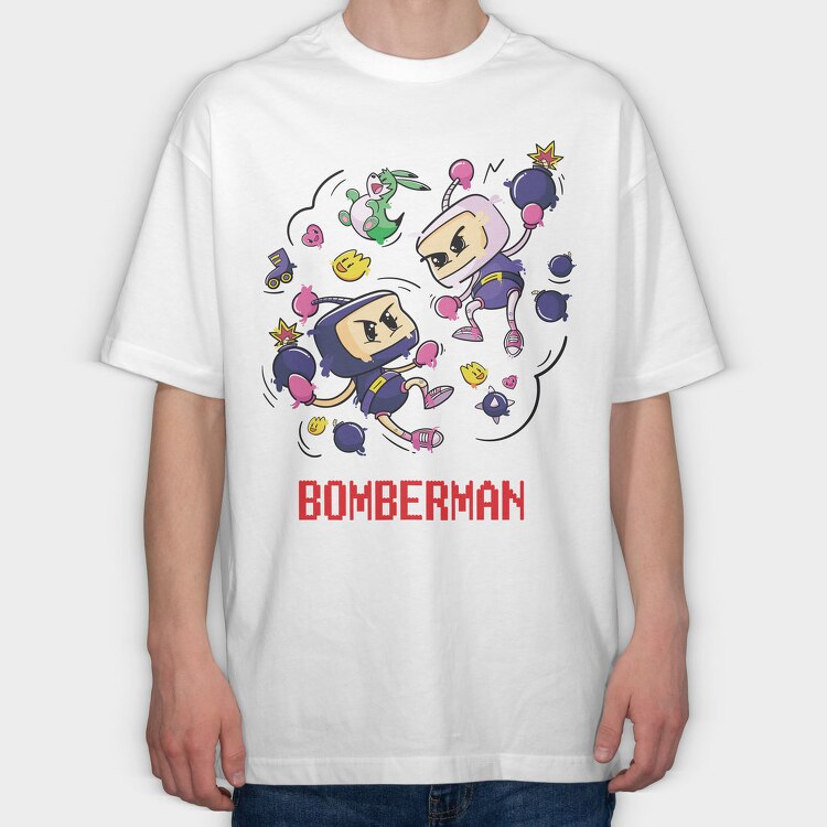 Bombermans Rebellion, Tricou Oversize Barbati (Unisex)