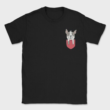 French Bulldog Pocket, Tricou Barbati (Unisex)