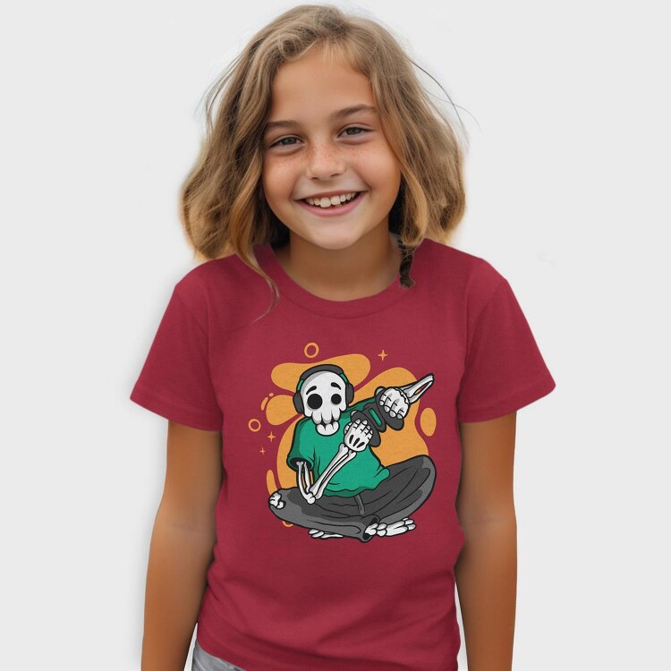 Gamer Skeleton, Tricou Copii
