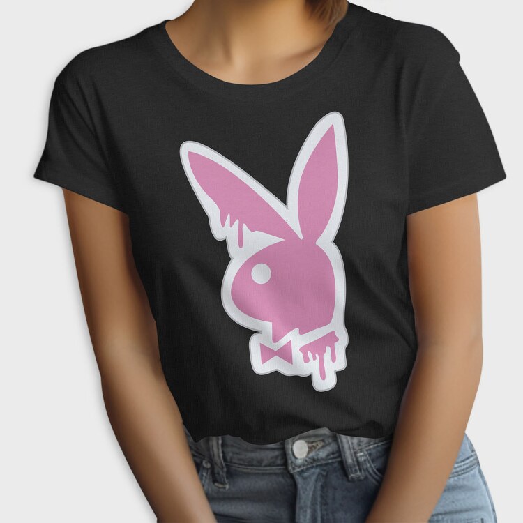 Pink Bunny Bowtie, Tricou Femei