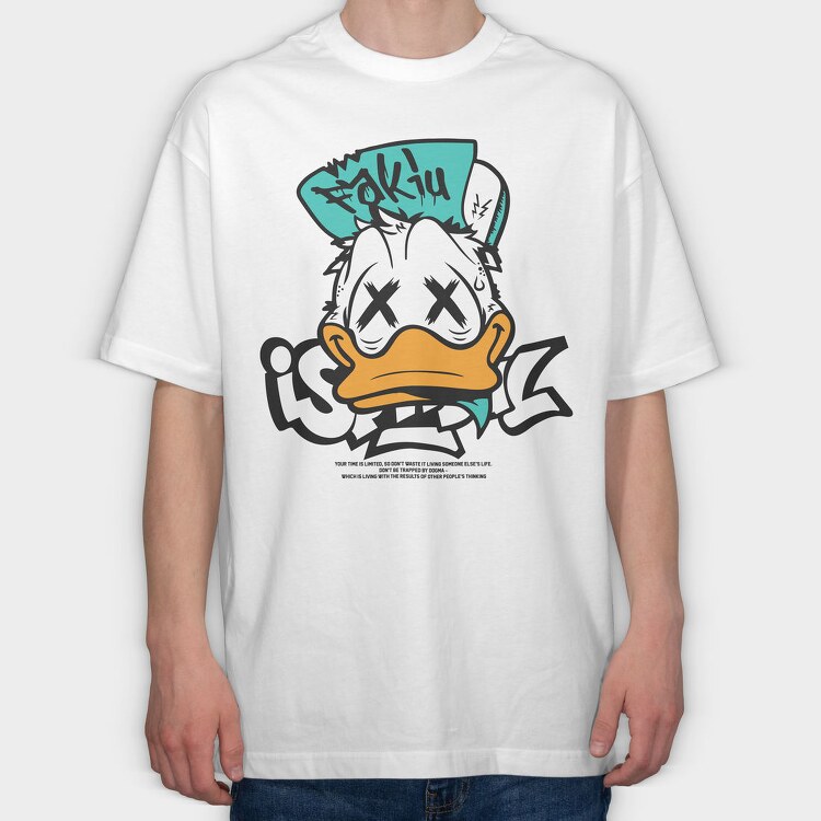 Fakiu Duck Face, Tricou Oversize Barbati (Unisex)