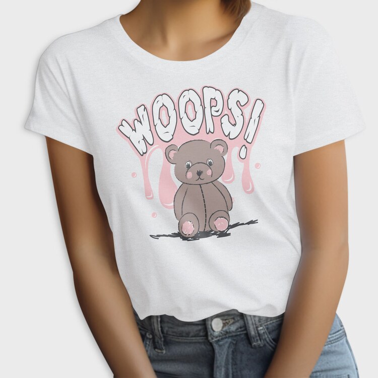 Teddy Bear Oops Vibes, Tricou Femei