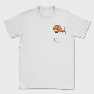 Dino Pocket, Tricou Barbati (Unisex)