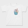 Colored Cats Pocket, Tricou Copii