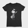 Character Holding Guitar Punk, Tricou Femei