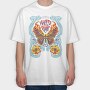 Flame Butterfly Soul, Tricou Oversize Barbati (Unisex)