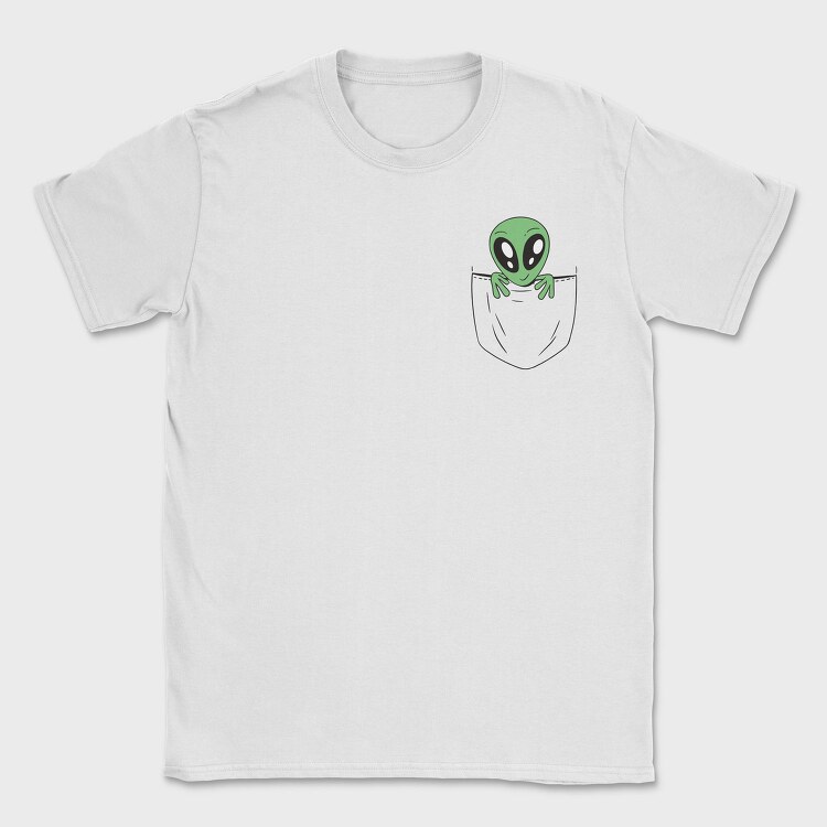 Alien Pocket, Tricou Barbati (Unisex)