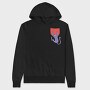 Cat Falling Pocket, Hanorac Oversize Barbati (Unisex)