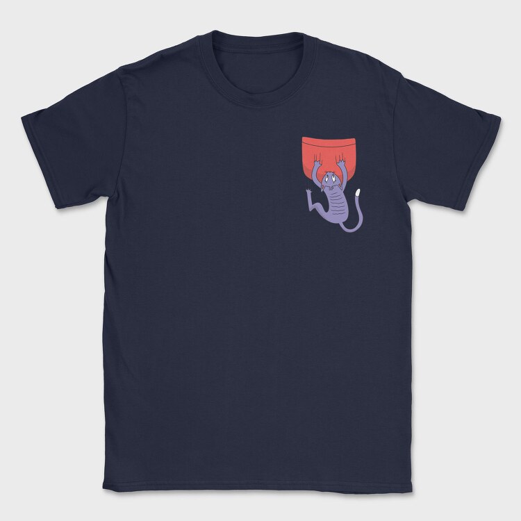 Cat Falling Pocket, Tricou Barbati (Unisex)