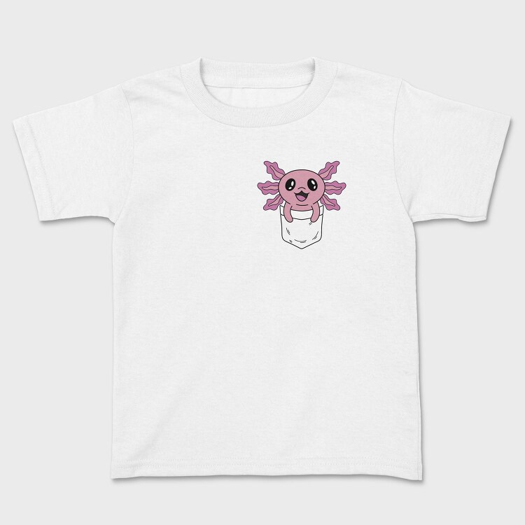 Happy Pocket Axolotl Animal, Tricou Copii
