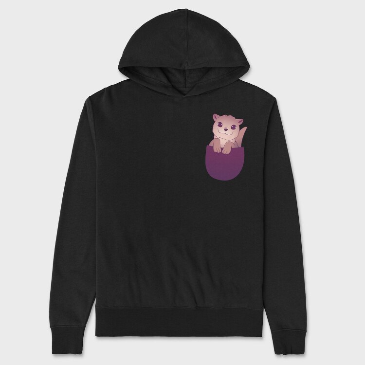 Cute Otter In Pocket, Hanorac Oversize Barbati (Unisex)