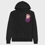 Cute Otter In Pocket, Hanorac Oversize Barbati (Unisex)
