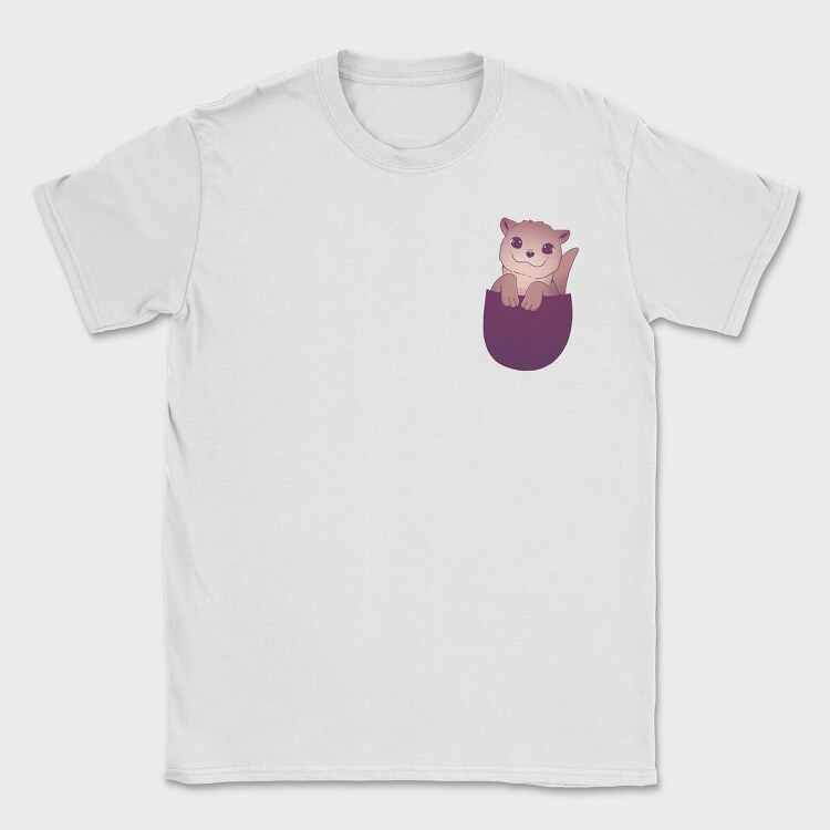 Cute Otter In Pocket, Tricou Barbati (Unisex)