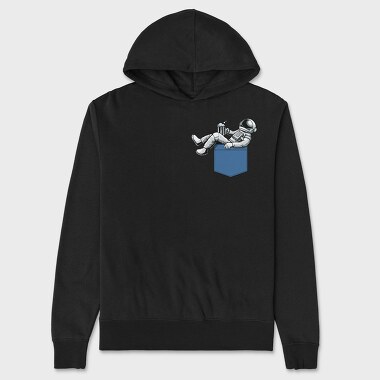 Astronaut Pocket Beer, Hanorac Oversize Barbati (Unisex)