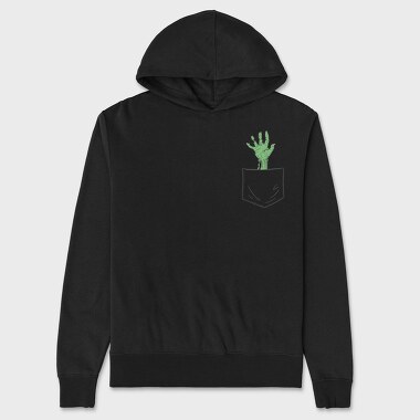 Zombie Hand Pocket, Hanorac Oversize Barbati (Unisex)