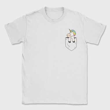 Unicorn Pocket, Tricou Barbati (Unisex)