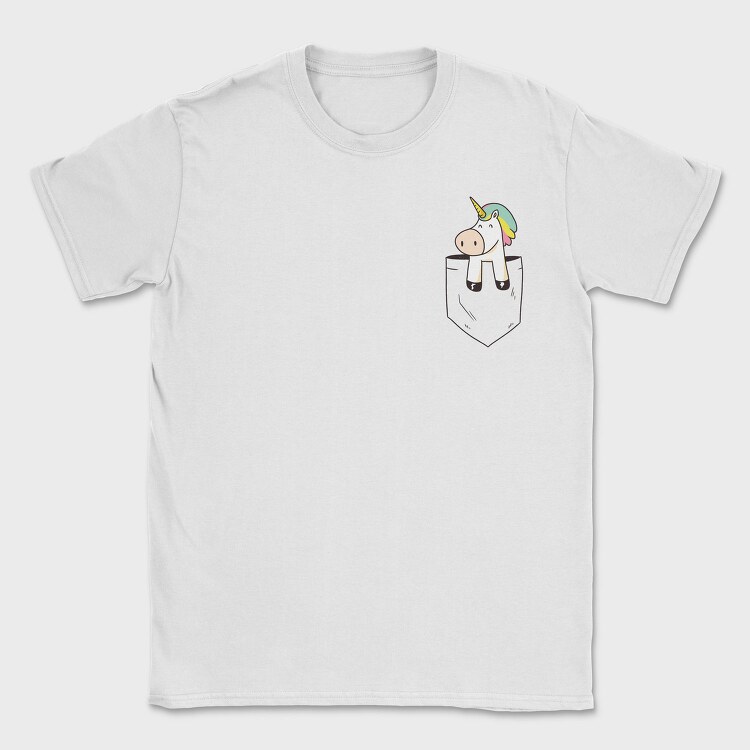 Unicorn Pocket, Tricou Barbati (Unisex)