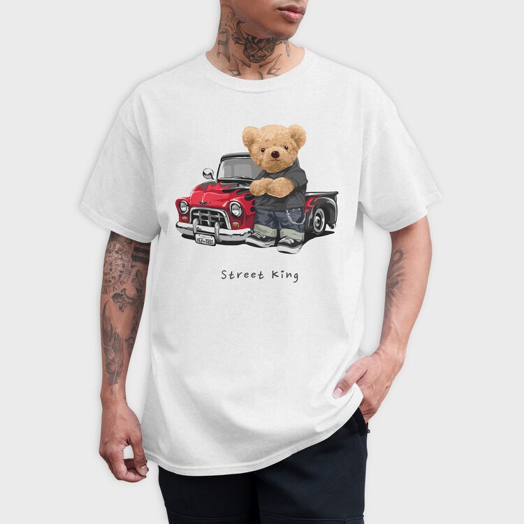 Teddy Bear Street King, Tricou Barbati (Unisex)