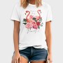 Flamingo Rose Beauty, Tricou Barbati (Unisex)