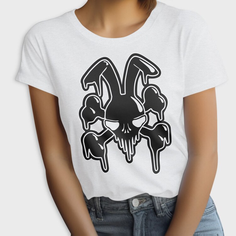 Skull Wings Glow, Tricou Femei