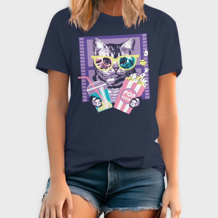 Popcorn Cat Vibes, Tricou Barbati (Unisex)