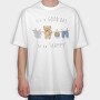 Teddy Bear, Tricou Oversize Barbati (Unisex)