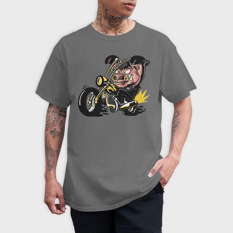 Pork Rider, Tricou Barbati (Unisex)
