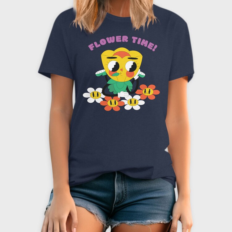 Flower Power Time, Tricou Barbati (Unisex)