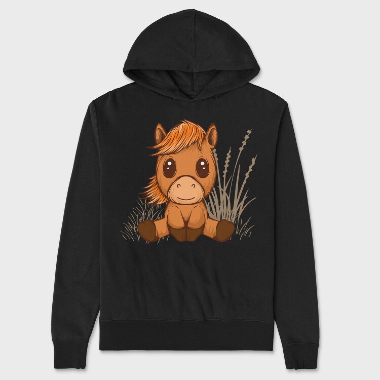 Cute Horse, Hanorac Oversize Barbati (Unisex)