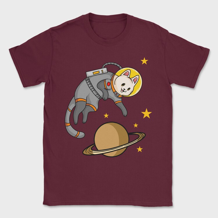 Cat in Space, Tricou Barbati (Unisex)